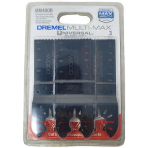 Dremel Multi Max Universal MM480B Wood Flush Cut Blades, 3-Pack New